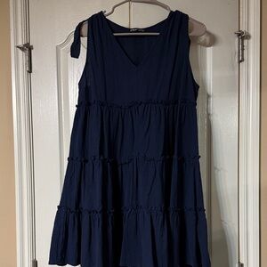 SHEIN navy blue baby doll type dress